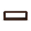 Waterfall Rectangular Coffee Table with Casters - 5000007677