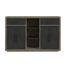 Jemma Buffet in Grey and Dark Espresso