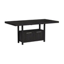 Transcend Counter Height Dining Set in Charcoal-Table and Four Chairs