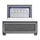 Allura (3)California King Bed, LED Lighting - Michael's Discount Furniture