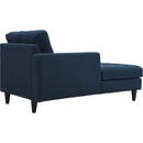 Empress Left-Arm Upholstered Fabric Chaise