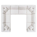 Commix Down Filled Overstuffed 8 Piece Sectional Sofa Set