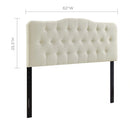 Annabel Queen Upholstered Fabric Headboard