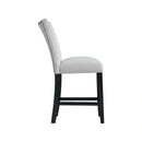 Francesca Gray Velvet Counter Height Chair Set of 2