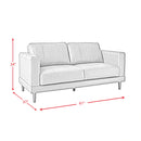 Hampton Loveseat In Fiero (Top Grain/PVC)