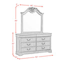 Northridge Dresser & Mirror Set in Cherry