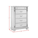 Cadenza UPH Bedroom Set with Black PU in Brown