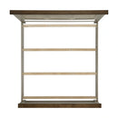 Farmington Panel Bed in Medium Brown and Washed Stone