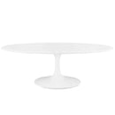 Lippa 48" Oval-Shaped Wood Top Coffee Table