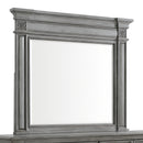 Glenmore Dresser and Mirror Set in Aged Grey