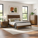 Malibu Panel Bedroom Set in Walnut