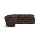 Henry Latitudes Power Reclining Sectional with Power Headrest & Lumbar - 5000-1041-SECTPH-94671 - Michael's Discount Furniture