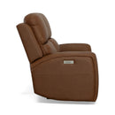 Linden Power Reclining Loveseat with Power Headrests & Lumbar - 5000005528 - Michael's Discount Furniture