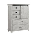 Scott Platform Storage Bedroom Set White Finish