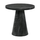 Bellini Round Occasional End Table Complete in Grey