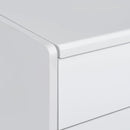 Irvine Mini Dressing Table with Stool, LED and USB in Glossy White