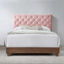 Rhiannon Diamond Tufted Upholstered Performance Velvet Queen Bed