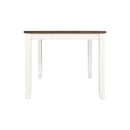 Martin 5 Pc Dining set (Dark Brown Top - White Base)