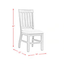 Stone Dining 7PC Set- Table, 4 Side Chairs, & 2 Parson Chairs