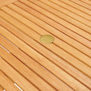 Hatteras 5 Piece Outdoor Patio Eucalyptus Wood Dining Set