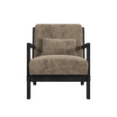 Marina Chair with Kidney Pillow and Brushed Espresso Finish