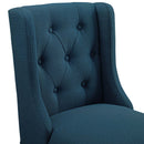 Baronet Bar Stool Upholstered Fabric Set of 2