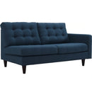 Empress Right-Facing Upholstered Fabric Loveseat