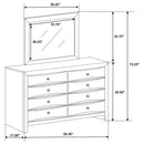 Briana Dresser with Mirror - Michael's Discount Furniture