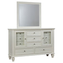 Sandy Beach Dresser with Mirror - Michael's Discount Furniture