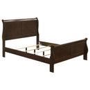 Louis Philippe Sleigh Panel Bed - Michael's Discount Furniture