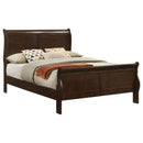 Louis Philippe Sleigh Panel Bed - Michael's Discount Furniture