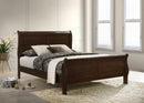 Louis Philippe Sleigh Panel Bed - Michael's Discount Furniture
