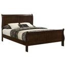 Louis Philippe Sleigh Panel Bed - Michael's Discount Furniture