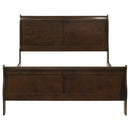 Louis Philippe Sleigh Panel Bed - Michael's Discount Furniture