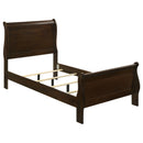 Louis Philippe Sleigh Panel Bed - Michael's Discount Furniture
