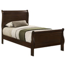 Louis Philippe Sleigh Panel Bed - Michael's Discount Furniture