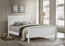 Louis Philippe Sleigh Panel Bed - Michael's Discount Furniture