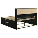 Briana Bookcase Platform Storage Bed - Michael's Discount Furniture