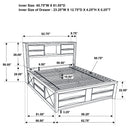 Briana Bookcase Platform Storage Bed - Michael's Discount Furniture