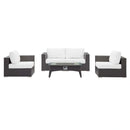 Convene 5 Piece Set Outdoor Patio with Fire Pit