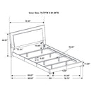 Felicity Panel Bed with LED Lighting - Michael's Discount Furniture