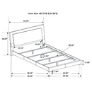 Felicity Panel Bed with LED Lighting - Michael's Discount Furniture