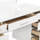 Felicity Makeup Vanity Table with LED Mirror - Michael's Discount Furniture