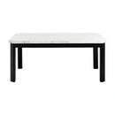 Francesca White Marble Standard Height Dining Table