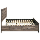 Kauffman Panel Platform Storage Bed - Michael's Discount Furniture