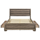Kauffman Panel Platform Storage Bed - Michael's Discount Furniture
