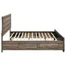 Kauffman Panel Platform Storage Bed - Michael's Discount Furniture