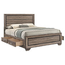 Kauffman Panel Platform Storage Bed - Michael's Discount Furniture