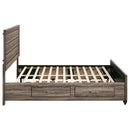 Kauffman Panel Platform Storage Bed - Michael's Discount Furniture