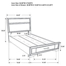 Miranda Panel Platform Storage Bed - Michael's Discount Furniture